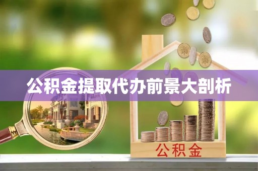 城关公积金提取代办前景大剖析